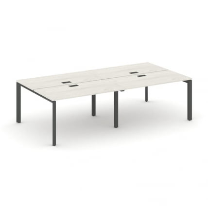 Рабочая станция двухсторонняя Стайл Проджект СН-59П.ДРС-031 Дуб Наварра/Металл Антрацит/Черный Заглу / SN-59P.DRS-031_0