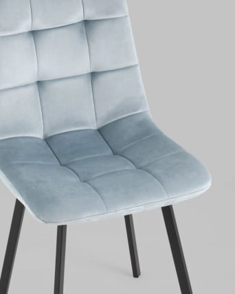 Стул Chilly велюр серо-голубой 4 шт._6