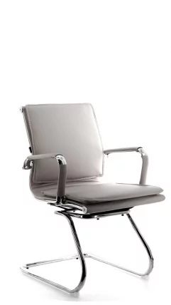 Кресло для посетителей Nerey CF экокожа Серый_0