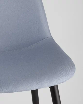 Стул барный Валенсия с подножкой Голубой_8