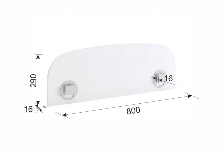 Ограничитель для кровати XYZ-123 дуб мария_2