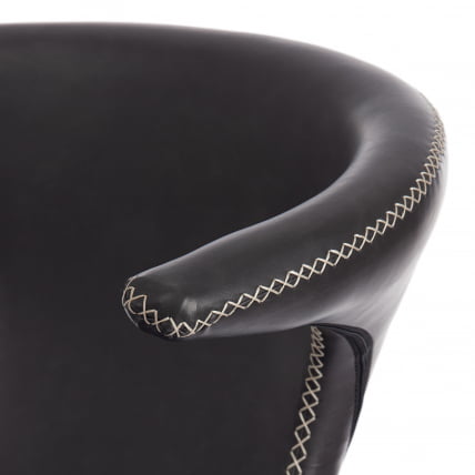 Стул FLAIR (mod. 9020) экокожа/металл, 60 х 56 х 78 см , серый 22/черный_6