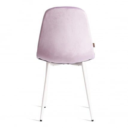 Стул BREEZE (mod. JSC-58) Велюр/металл , 44 х 53 х 86 см, Lavender (лавандовый) HLR26 / белый_3
