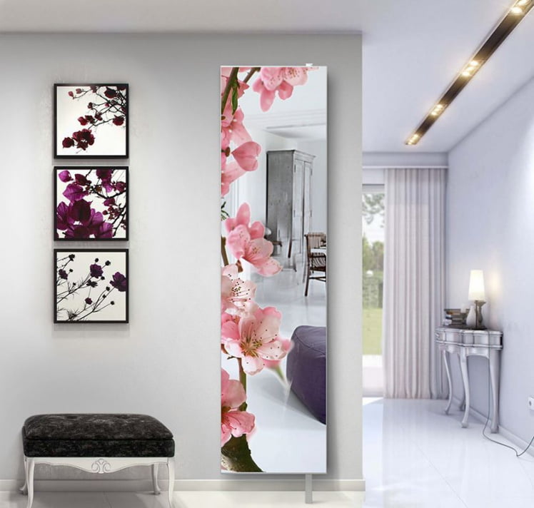 Поворотный зеркальный шкаф Драйв Шелф Арт (левый) Беленый дуб_18