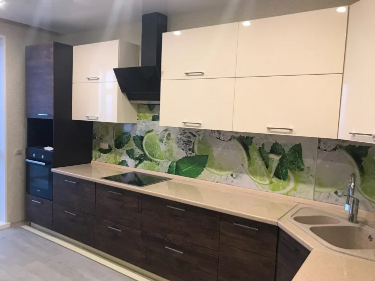 Глянцевый фартук (КОМПОЗИТ) KM 19_3