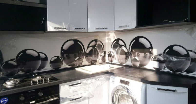 Глянцевый фартук (КОМПОЗИТ) KM 34_8