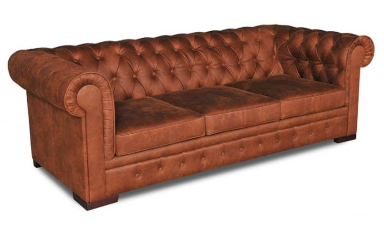 Диван трехместный раскладной Беркли 3Р Рыжий_1