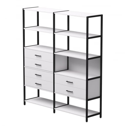 Набор стеллажных систем Everprof EVO №8 Белый Черный_0