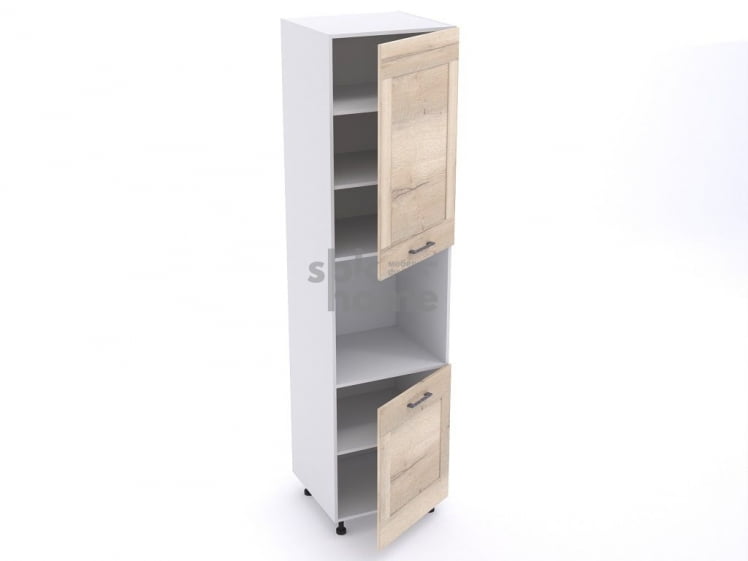 Пенал 960 ПГ-60 под духовой шкаф, Дублин (600*570*2406) Дуб галифакс белый, 21666 _1