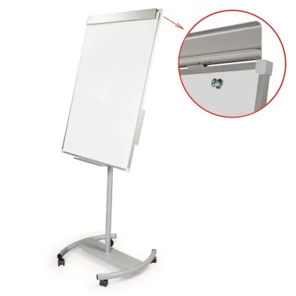 Доска-флипчарт магнитно-маркерная BRAUBERG стандарт передвижная 70х100 см_0