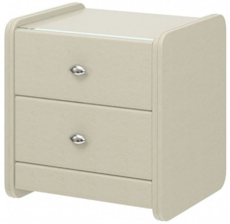 Тумба прикроватная с 2-мя ящиками №1 Белая_0