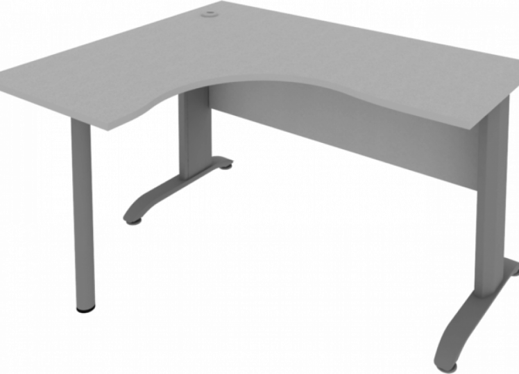 Стол криволинейный левый Riva ПЛ.СА-3 Л Серый_0