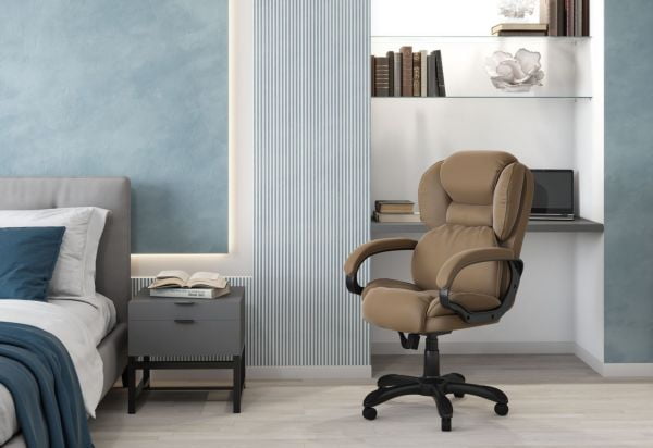 Кресло руководителя CHAIRMAN 434 HOME велюр Темно-бежевый_6