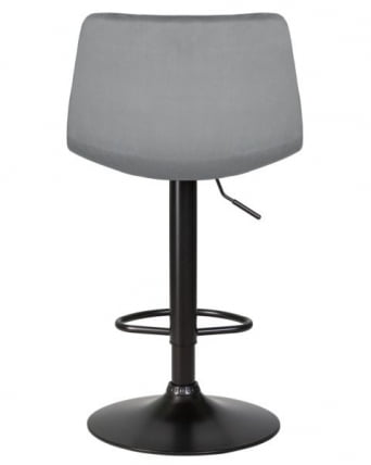 Стул барный DOBRIN TAILOR BLACK (серый велюр (MJ9-75)) 2 шт_4
