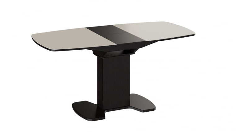 Стол обеденный Портофино СМ(ТД)-105.02.11(1) Венге/Стекло бежевое_1