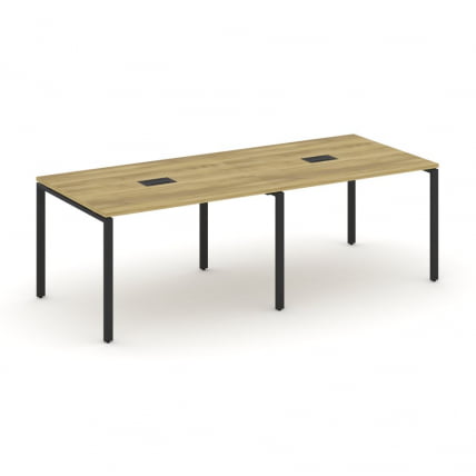 Стол переговорный (2 столешницы) CONCEPT CN.PRG-022 Дуб Винченцо Черный_0