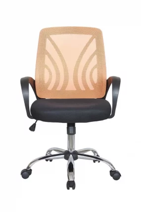 Кресло оператора Riva 8099 Черный-оранжевый_1