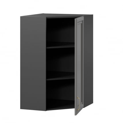 Шкаф кухонный угловой 600 высокий Джелатто ЛД 241.620.000.159 Черный Оникс серый_1