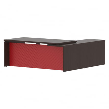 Стол руководителя левый Torr LUX TLCT 2020 L Венге Магия Красный_0
