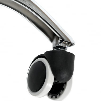 Офисное кресло TULIP (mod.106-1) металл/пластик/PU, 58 x 47 x 97см, White (белый) / Chrome (хром)_5