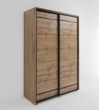 Шкаф-купе 2-х дверный Акцент-Лайт Д 1200х600 Дуб крафт золотой_0