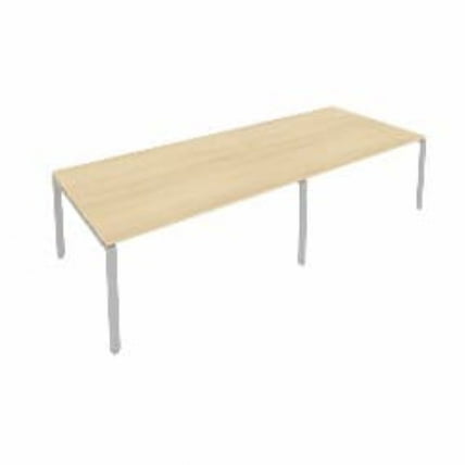 Переговорный стол (2 столешницы) Metal System Б.ПРГ-2.4 Акация/Серый_0