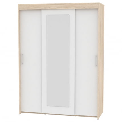 Шкаф-купе T-3-198х145х60-M(ДСС-Белый-3)_0