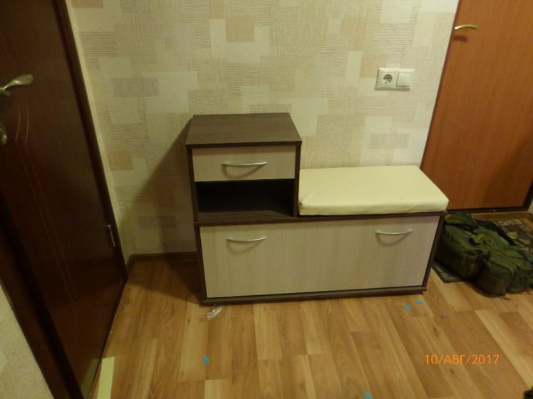 Тумба под обувь Лира 2-0714 Бодега темый/светлый_1