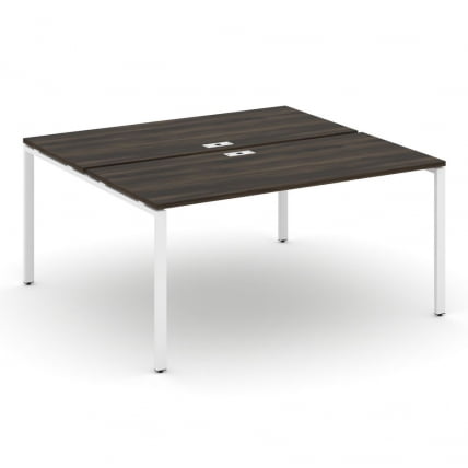 Рабочая станция двухсторонняя на 2 места CONCEPT CN.DRS-004 Дуб Мали Белый_0