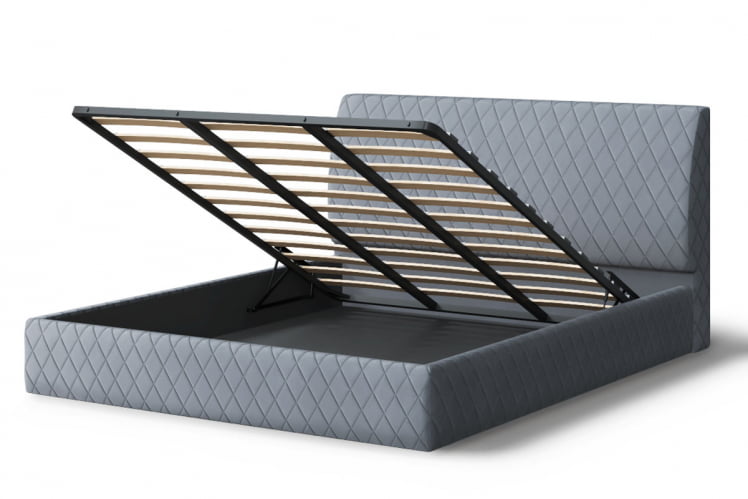 Кровать Хилтон, 2000*1800 мм, серый_2