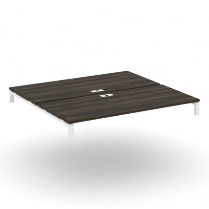 Двойной стол надставка на две опорные тумбы CONCEPT CN.DSN-008 Дуб Мали Белый_0