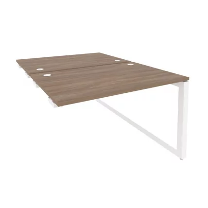 Стол-приставка двойной на О-образном м/к к опорым элем. ONIX O.MO-D.SPR-2.8 Дуб Аризона/Белый_0
