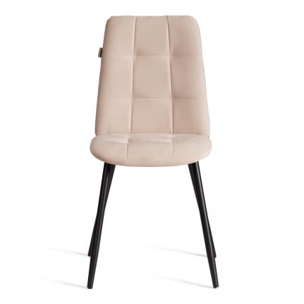 Стул обеденный Asti велюр, молочный/черный, (Porsche 2)_4