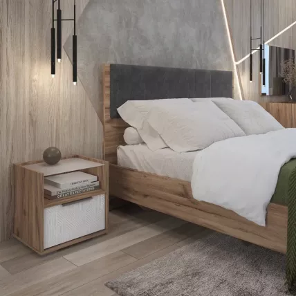 Спальня Николь комплект №1 Дуб Альпийский/Серый_2