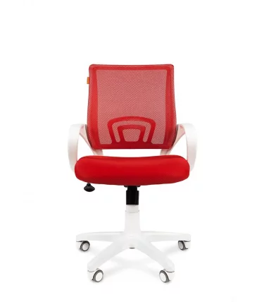 Кресло оператора Chairman 696 white TW-19 Красный_1