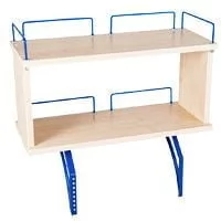 Полка задняя двухъярусная Polka_zz 1/600 (Polka_zz 7/600) Яблоня Синий_0