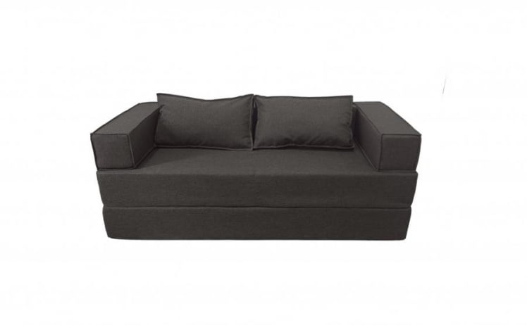 Диван прямой бескаркасный Хит (Berhouse) Цвет фасада: Грей; Тип: Прямой; Материал фасада: Рогожка_0