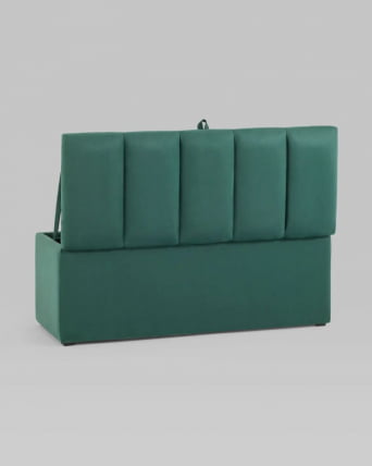 Пуф с крышкой Нильсон 2 велюр Зеленый_2