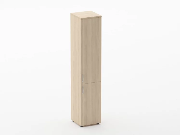 Шкаф высокий закрытый Glassy 6.19.13Пр Бук светлый_0