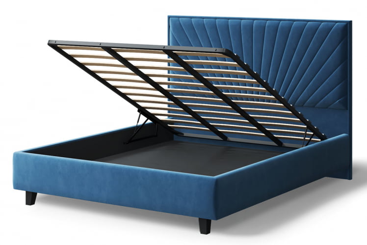 Кровать Леона, 2000x1600мм, синий_3
