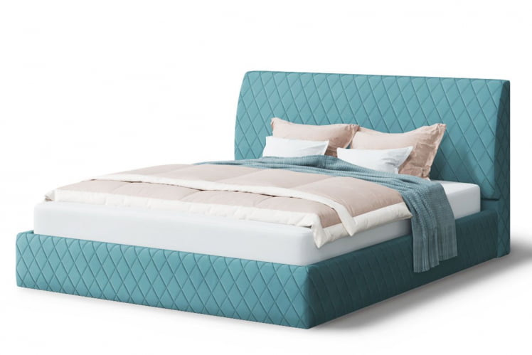 Кровать Хилтон, 2000*1800 мм, бирюзовый_0