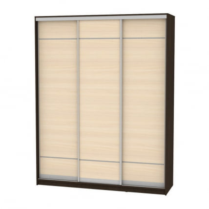 Шкаф-купе B-220х180х60-2(Венге-ДМ-D7D7D7)_0