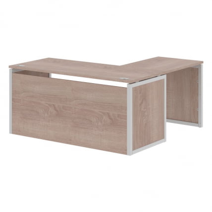 Стол письменный угловой левый XTEN-QP XQPCT 1615H L Дуб Сонома Серый_0