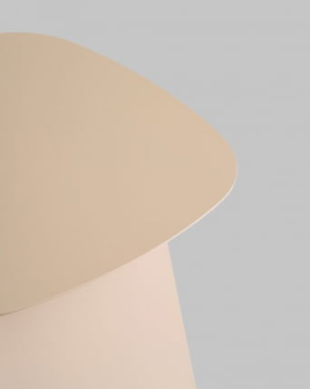 Журнальный столик Leyre металл бежевый_5