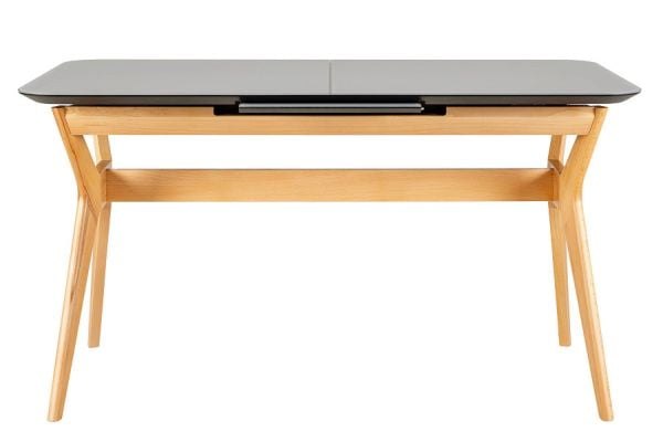 Стол раскл. Нарвик Glass 120-150 Automatic Natur/Dark matte glass_3