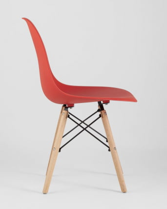 Стул Еамес Стйле ДСВ красный 4 шт. комплект (разборный каркас) / Eames Style DSW_4