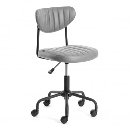 Кресло SLIM иск. замша, Grey (Cерый)_0