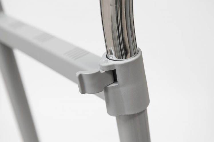 Вешалка CH-4375 85-145x44x102-170 см, серый/хром_2