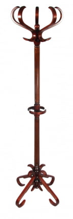 Вешалка напольная В 10Н Махагон_0