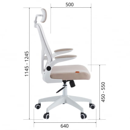 Кресло руководителя CHAIRMAN CH633 Бежевый_8